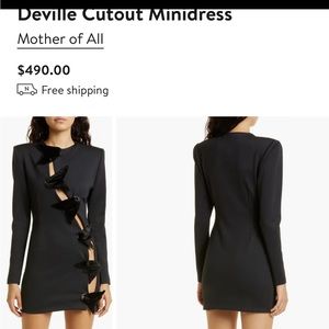 Mother of all Deville Cut out mini dress size S